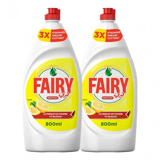 Fairy Lemon Liquid Dishwashing Soap 3x 800ml